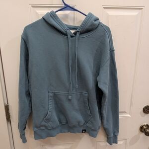American Giant Blue Cotton Hoodie Unisex